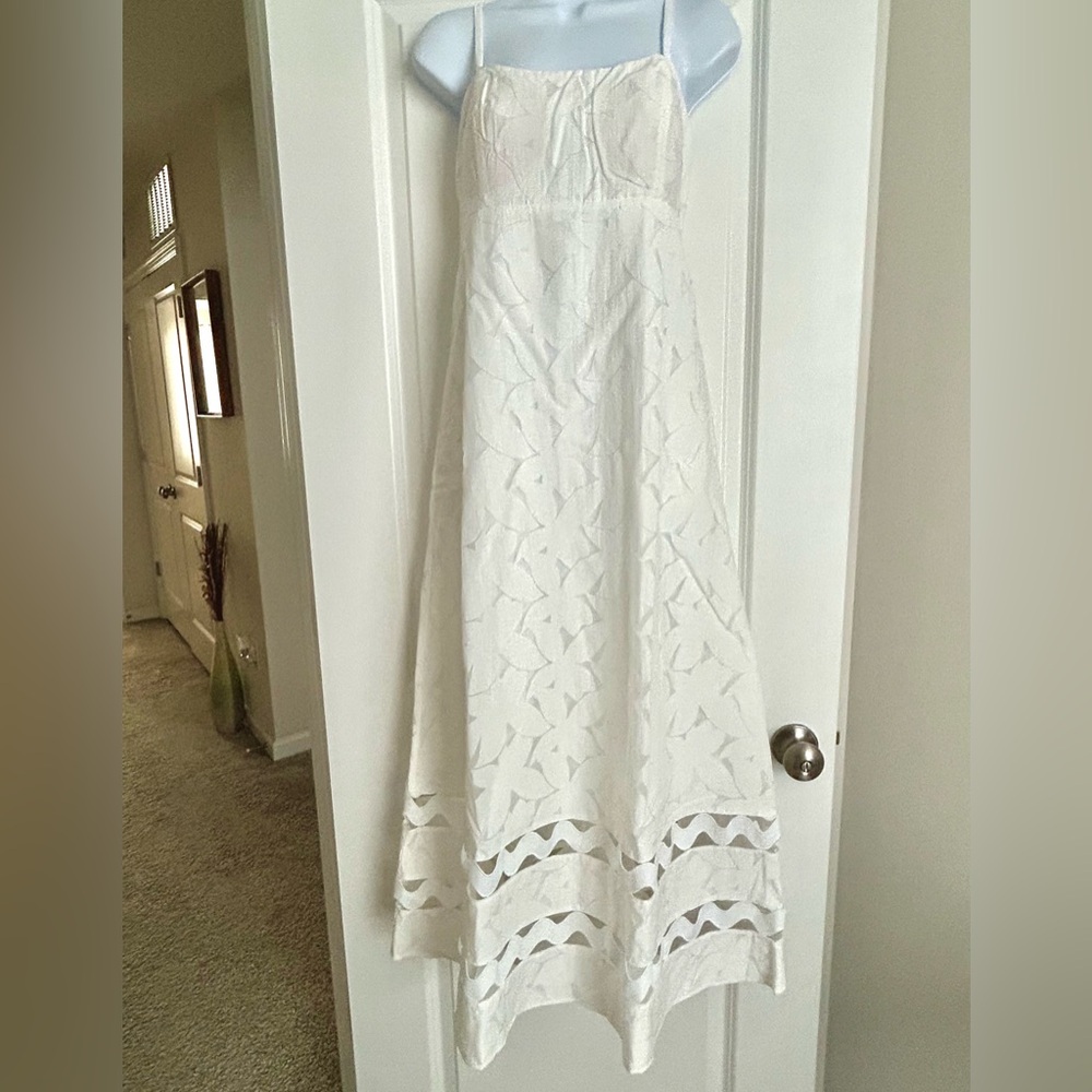 NWT Lilly Pulitzer Resort White Flora Faille Haliey Midi Dress Size 8 - Picture 2 of 13